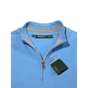 Bobby Jones Performance Clubhouse 1/4 Zip Pullover Men 2XL Newport Blue NWT